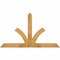 Ekena Millwork Richland Rough Sawn Timber Gable Bracket, Western Red Cedar, 60"W x 35"H x 4"D x 4"F, 14/12 Pitch GBW060X35X0404RIC00RWR - alternate 1
